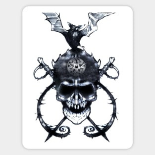 Skull and crossed Bones Sticker